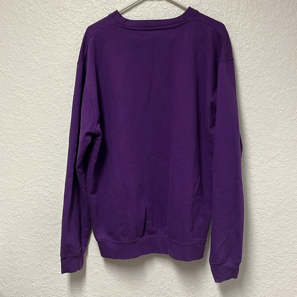 HBCU ELITE Purple w Yellow font Crewneck Sweatshirt Size XL - Picture 6 of 12